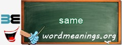 WordMeaning blackboard for same